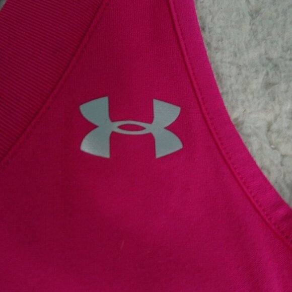 Under Armour Heatgear Fuchsia Tank Top  X-Small - Picture 3 of 7